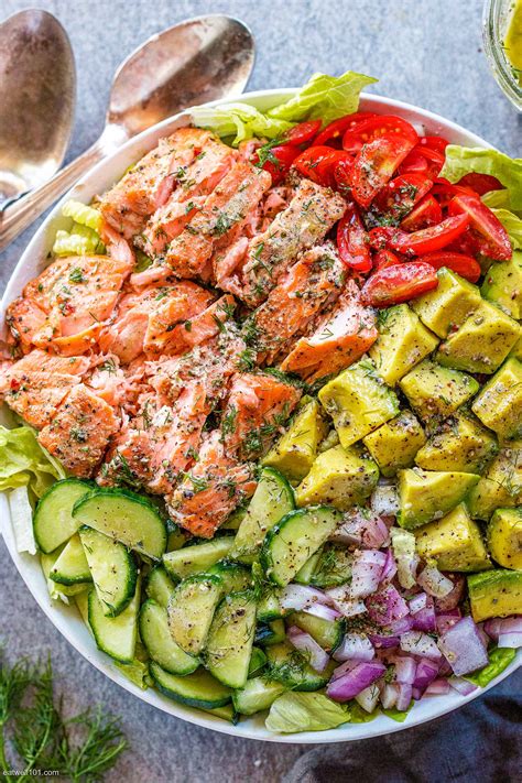 Salmon Salad Recipe with Avocado, Tomato, and Cucumber – Healthy Salmon Salad Recipe — Eatwell101