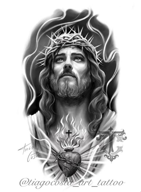 Jesus Chisth | Tatuagem de jesus, Tatuagem de cristo, Tatuagens virgem ...