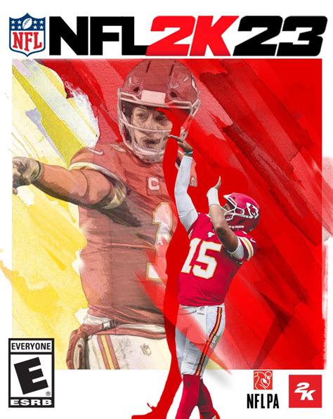 I made a NFL 2k23 cover with Patrick Mahomes (in the style of NBA 2k22 ...