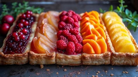 Premium Photo | Danish pastries with fruit fillings AI generate ...