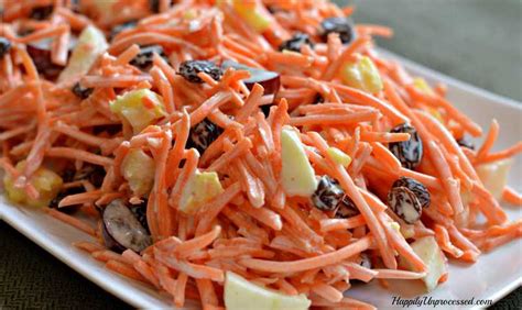 Classic Carrot Summer Salad - Happily Unprocessed