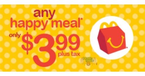 McDonalds Canada: Happy Meals Now Only $3.99