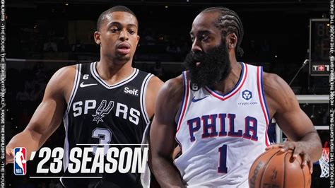 San Antonio Spurs vs Philadelphia 76ers - Full Game Highlights ...