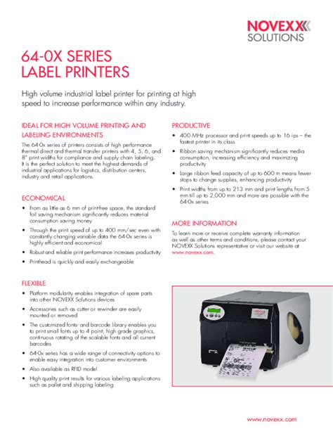 Fillable Online Industrial Label Printer for industrial label printing ...