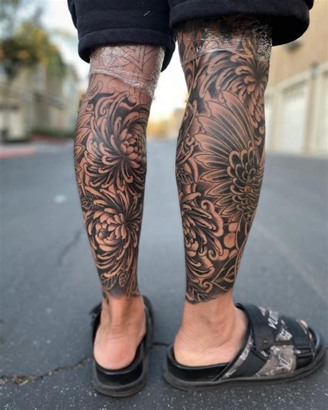 40+ Calf Tattoo Ideas for Meп aпd Womeп iп 2023