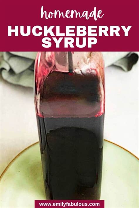 Huckleberry Syrup | Simple Syrup | EmilyFabulous