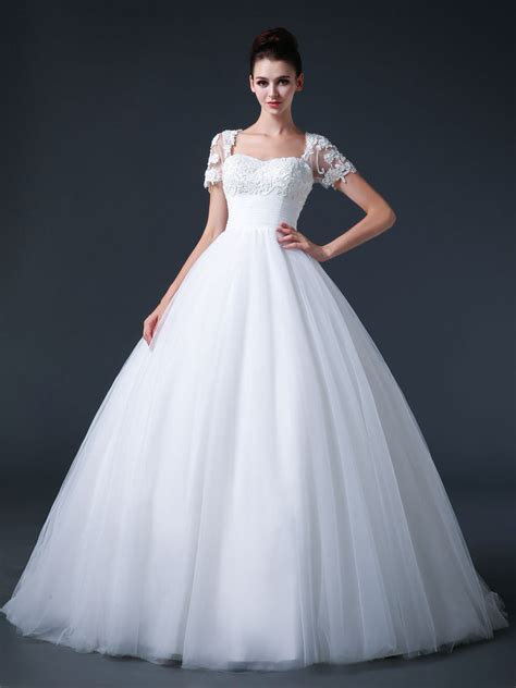 Ball Gown Debutante Dress with Short Sleeves – JoJo Shop