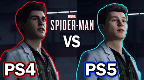 Peter Parker Face Comparison - PS4 VS PS5 Graphics (Marvel's Spider-Man ...