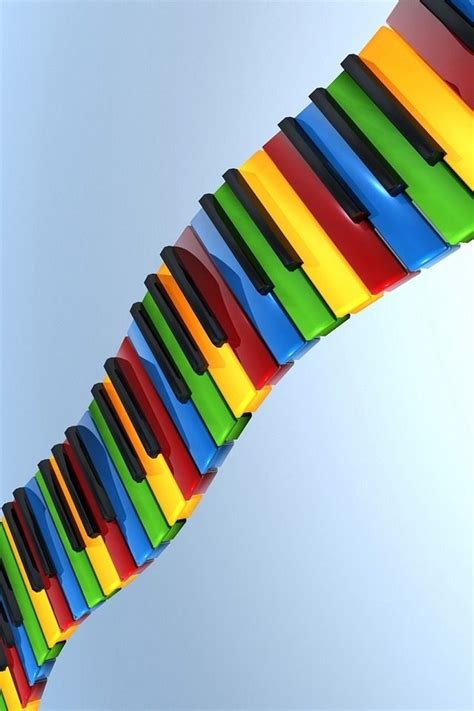 Colorful piano keys Music Pics, Art Music, 3d Wallpaper, Abstract ...