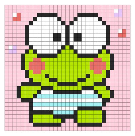 Sanrio keroppi 2d pixel art pix brix – Artofit