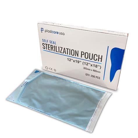 12" x 19" Self-Sealing Sterilization Pouch - PlastCare USA