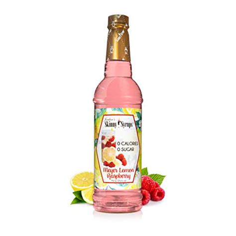 Jordan's Skinny Syrups Meyer Lemon Raspberry, Sugar Free Flavoring Syrup, 25.4 Ounce Bottle ...