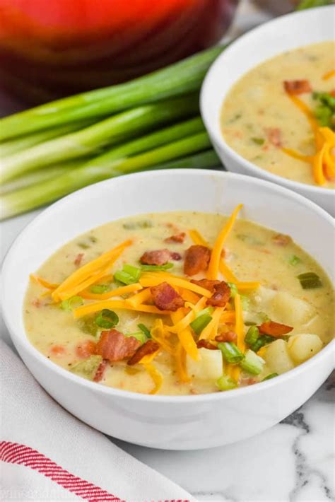 Creamy Potato Soup with Bacon - Wine & Glue