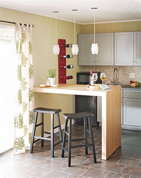 A Guide to Efficient Small Kitchen Design for Apartment | Kitchen bar table, Kitchen bar, Small ...