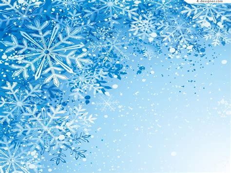 Real Snowflakes Art Backgrounds for Powerpoint Templates - PPT Backgrounds