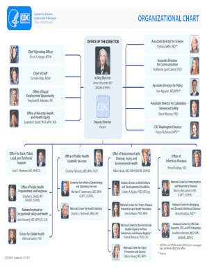 Fillable Online cdc ORGANIZATIONAL CHART - cdc Fax Email Print - pdfFiller