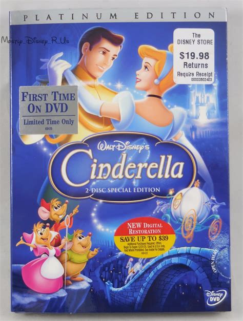 Walt Disney Cinderella Disc Dvd Special Platinum Edition | The Best ...