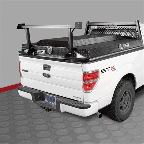 PICKUP PACK | Aluminum truck bed organizer and cover, with low side tool boxes!