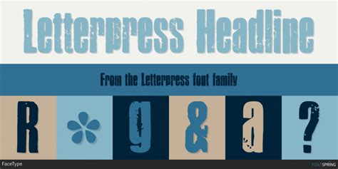 Letterpress Font | Fontspring