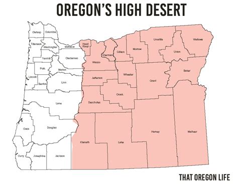 High Desert Oregon Map - Fawnia Susanetta