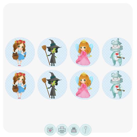 Wizard of Oz Cupcake Toppers