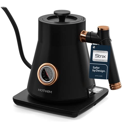 Hotoem Electric Gooseneck Black Kettle,Pour Over Coffee & Tea Kettle – Aeitto
