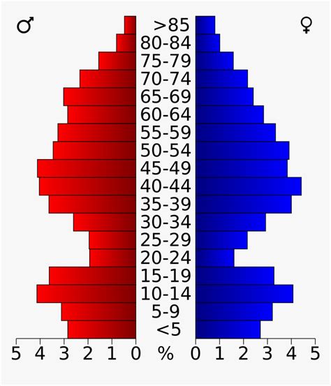 Santa Clarita Population Pyramid, HD Png Download - kindpng