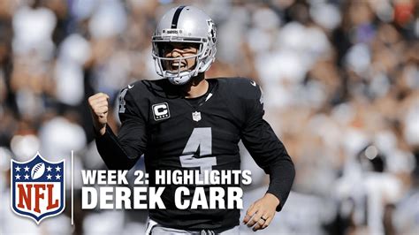 Derek Carr Highlights (Week 2) | Ravens vs. Raiders - YouTube