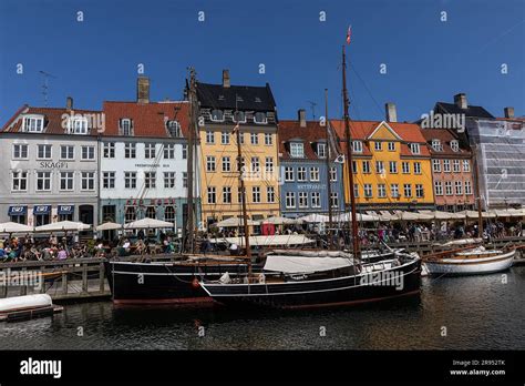 COPENHAGEN: Tourist or sightseeing boats in the popular tourist area ...