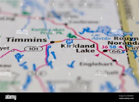 Kirkland lake map hi-res stock photography and images - Alamy