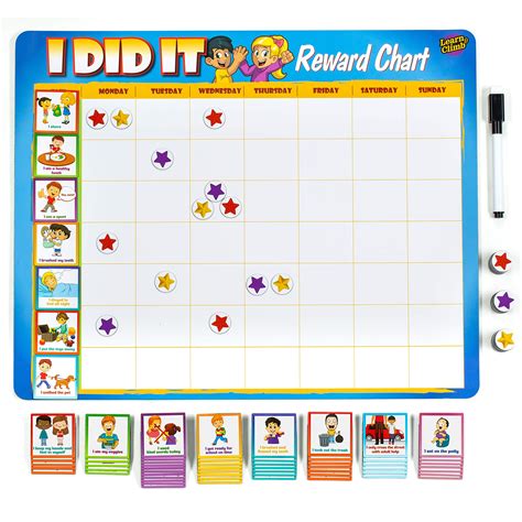 Buy Learn & Climb Kids Chore Chart - 63 Behavioral Chores as Potty ...