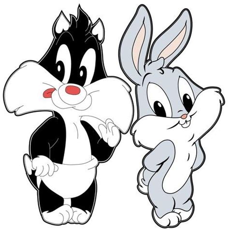 Baby Sylvester and Bugs Bunny Wall Decal | Bugs bunny cartoons, Baby looney tunes, Baby bugs bunny