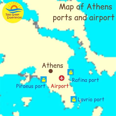 Athens Ferry Map