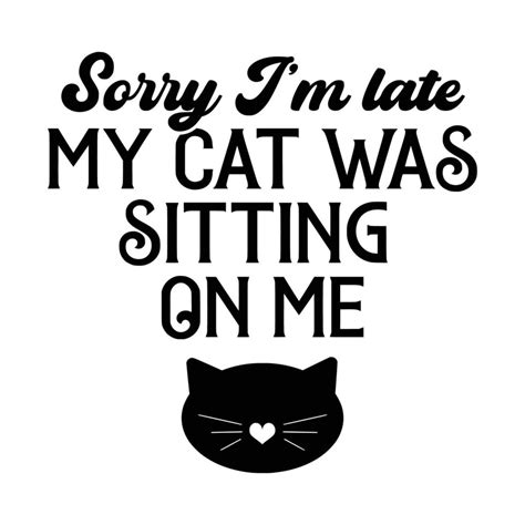 Cat Quotes Typography Black and White for print 15572015 Vector Art at ...