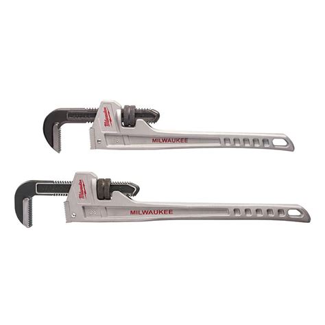 Milwaukee 24 in. Aluminum Offset Pipe Wrench-48-22-7182 - The Home Depot