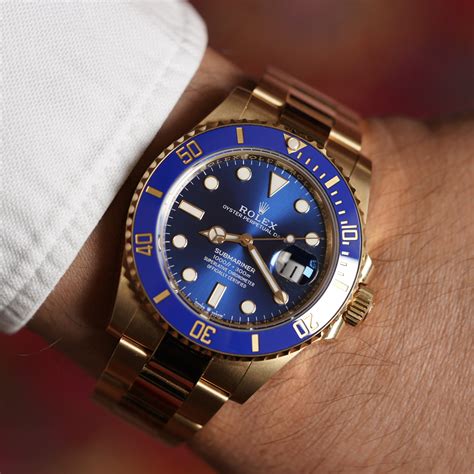 Rolex Submariner Yellow Gold Reference 126618LB Full Set Unpolished ...