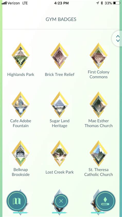 Pokemon Gym Badges Names