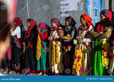 Kullu, Himachal Pradesh, India - December 21, 2018 : Himachali Women In ...