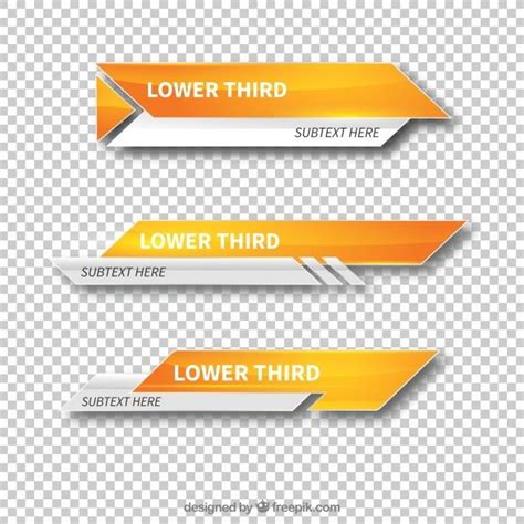 Premium Vector | Modern lower third templates | Lower thirds, Design ...