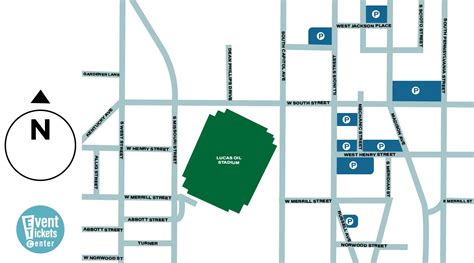 Lucas Oil Stadium Parking Map | Indianapolis, IN