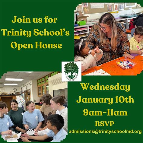 Jan 10 | Trinity School Open House | Ellicott City, MD Patch