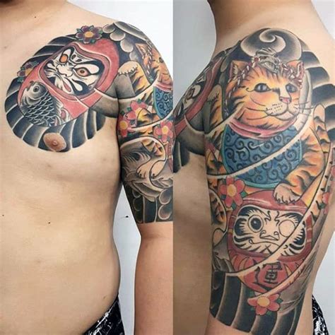 60 Daruma Doll Tattoo Designs For Men - Japanese Ink Ideas