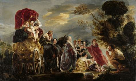 The Meeting of Odysseus and Nausicaa, by Jacob Jordaens (c. 1593-1678) - The Historian's Hut