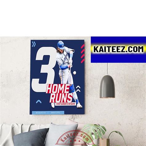 Bo Bichette 3 Home Runs First Career 3 HR Game For Toronto Blue Jays Decorations Poster Canvas ...