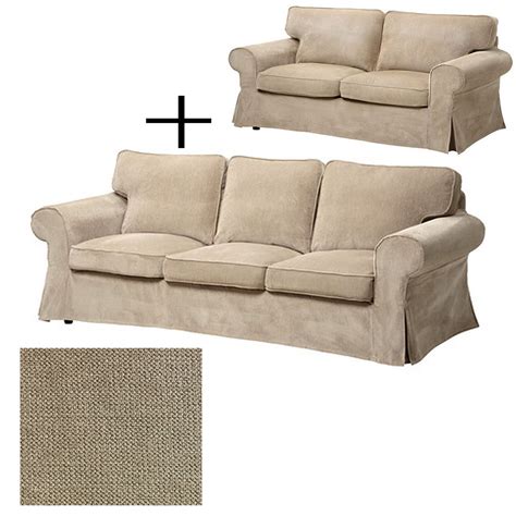 IKEA Ektorp 3 and 2 Seat Sofa SLIPCOVERS Sofa Loveseat Covers VELLINGE ...