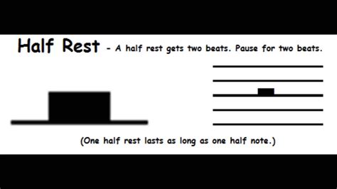 The Half Rest - Basic Music Theory For Beginners - Short Lesson - YouTube