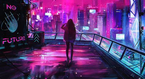 Cyberpunk City Sci Fi No Future Girls Live [ ], Futuristic Cyberpunk HD ...