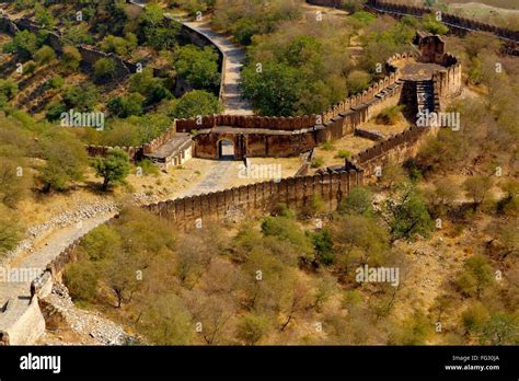 Aerial view of fort , Jaipur , Rajasthan , India , Asia Stock Photo - Alamy