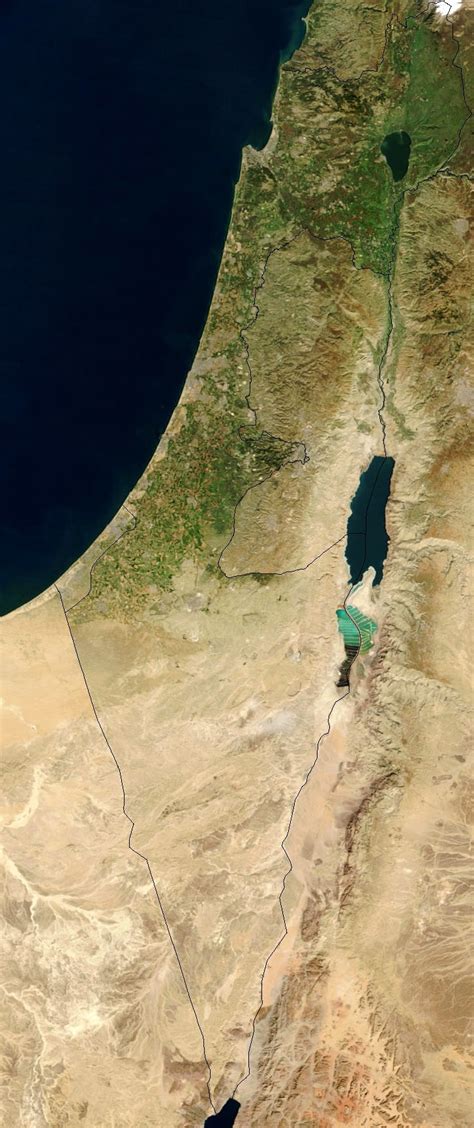 Satellite Image of Israel image - Free stock photo - Public Domain ...