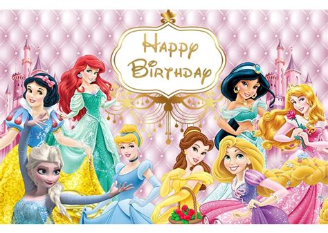 Disney Princess Birthday Background Wallpaper